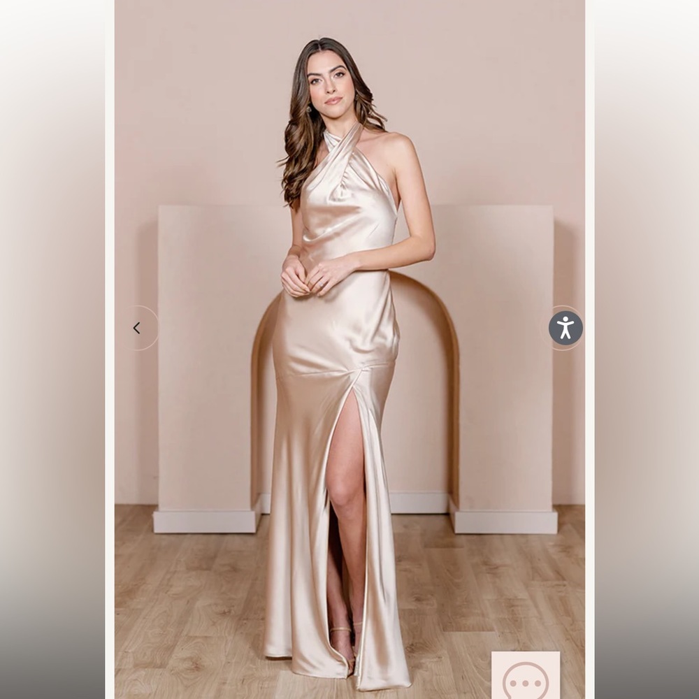 Revelry Athena Satin Dress